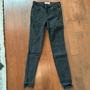 Size 26 black free people skinny jeans